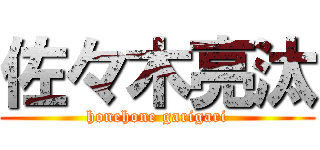 佐々木亮汰 (honehone garigari)