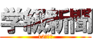 学級新聞 (12月号②)