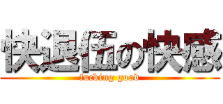 快退伍の快感 (fucking good)