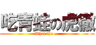 吃青蛙の虎徹 (What the ...)