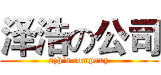 泽浩の公司 (szh's company)