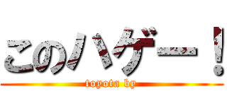 このハゲー！ (toyota by)