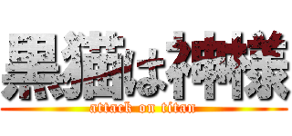 黒猫は神様 (attack on titan)