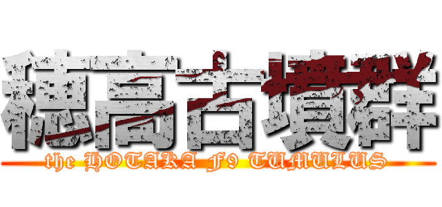 穂高古墳群 (the HOTAKA F9 TUMULUS)