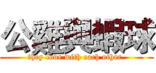 公雞與蝦球 (they love with each other.)