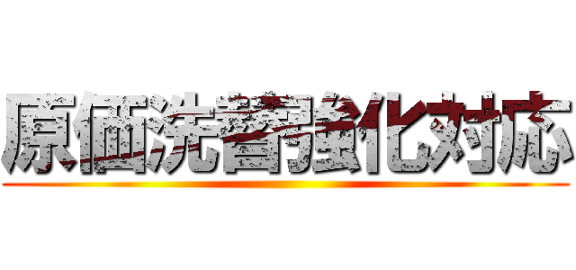 原価洗替強化対応 ()