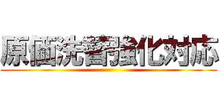 原価洗替強化対応 ()
