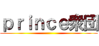 ｐｒｉｎｃｅ衆団 ()