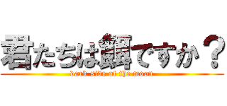 君たちは餌ですか？ (dark side of the moon)