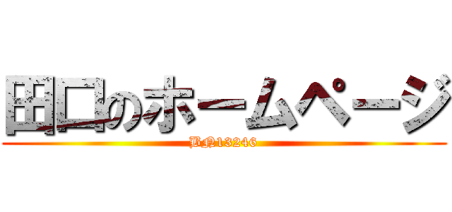 田口のホームページ (BN13246)