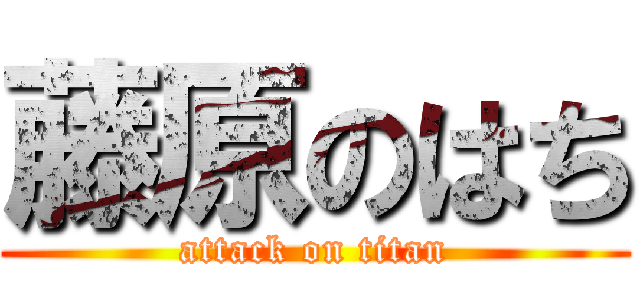 藤原のはち (attack on titan)