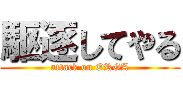 駆逐してやる (attack on ORGA)