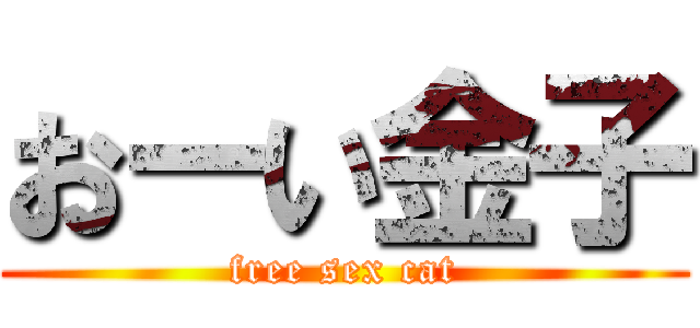 おーい金子 (free sex cat)