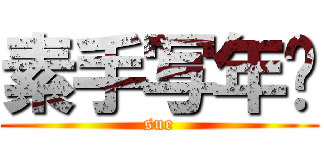 素手写年华 (sue)