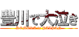 豊川で大泣き (KOMURA is PAIPAN)