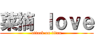 菜摘 ｌｏｖｅ (attack on titan)
