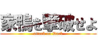 家鴨を撃破せよ (attack on Duck)