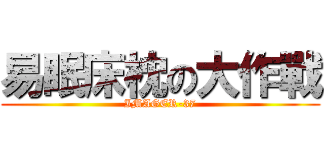 易眠床枕の大作戰 (IMAGER-37)