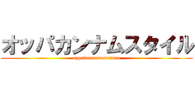 オッパカンナムスタイル (oppakannamusutairu)
