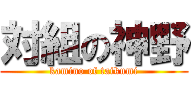 対組の神野 (kamino of taikumi)