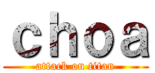 ｃｈｏａ (attack on titan)