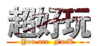 超好玩 (You are  FucK)