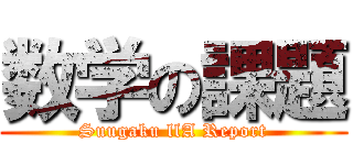 数学の課題 (Suugaku llA Report)