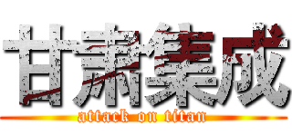甘肃集成 (attack on titan)