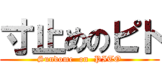 寸止めのピト (Sundome  on  PITO)