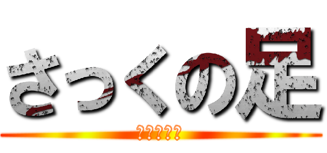 さっくの足 (クサクサ編)