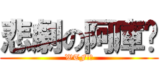 悲劇の阿庫垃 (WTF!?)