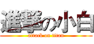 進撃の小白 (attack on titan)