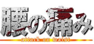 腰の痛み (attack on waist)