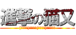 進撃の猫又 ((｣･ω･)｣うー！(／･ω･)／にゃー！)