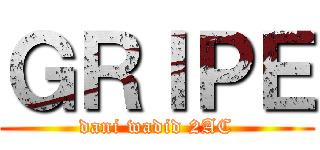 ＧＲＩＰＥ (dani wadid 2AC)