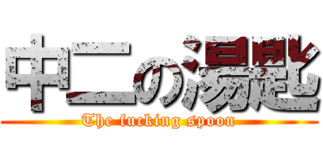 中二の湯匙 (The fucking spoon)