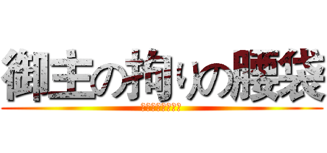 御主の拘りの腰袋 (思う存分自慢せよ)