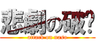 悲劇の破褲 (attack on naso)