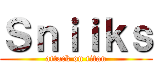 Ｓｎｉｉｋｓ (attack on titan)