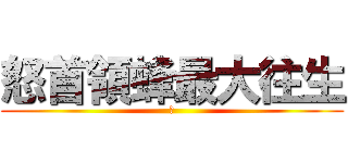 怒首領蜂最大往生 (　)