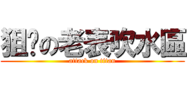 狙擊の老表吹水區 (attack on titan)