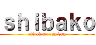 ｓｈｉｂａｋｏ (attack on egg dog)