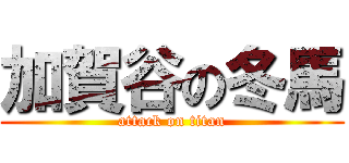 加賀谷の冬馬 (attack on titan)