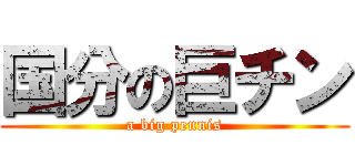 国分の巨チン (a big pennis)