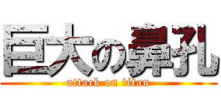 巨大の鼻孔 (attack on titan)