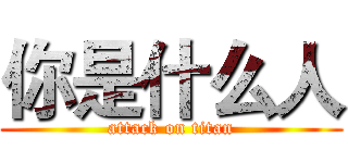 你是什么人 (attack on titan)