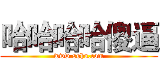 哈哈哈哈傻逼 (www.sohu.com)