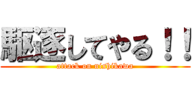 駆逐してやる！！ (attack on nishikawa)