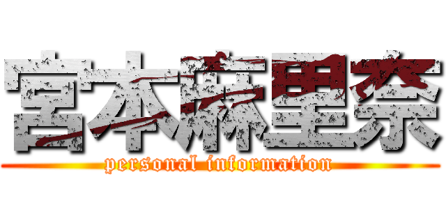 宮本麻里奈 (personal information)