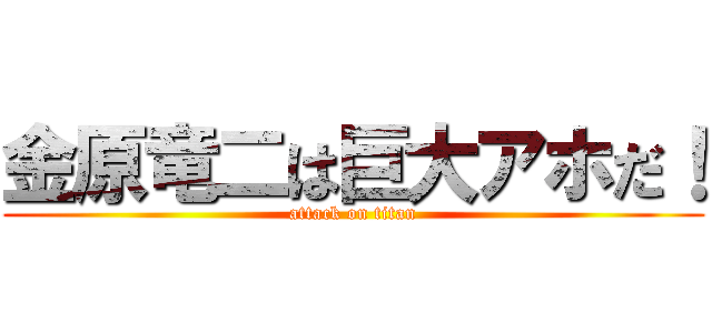 金原竜二は巨大アホだ！ (attack on titan)